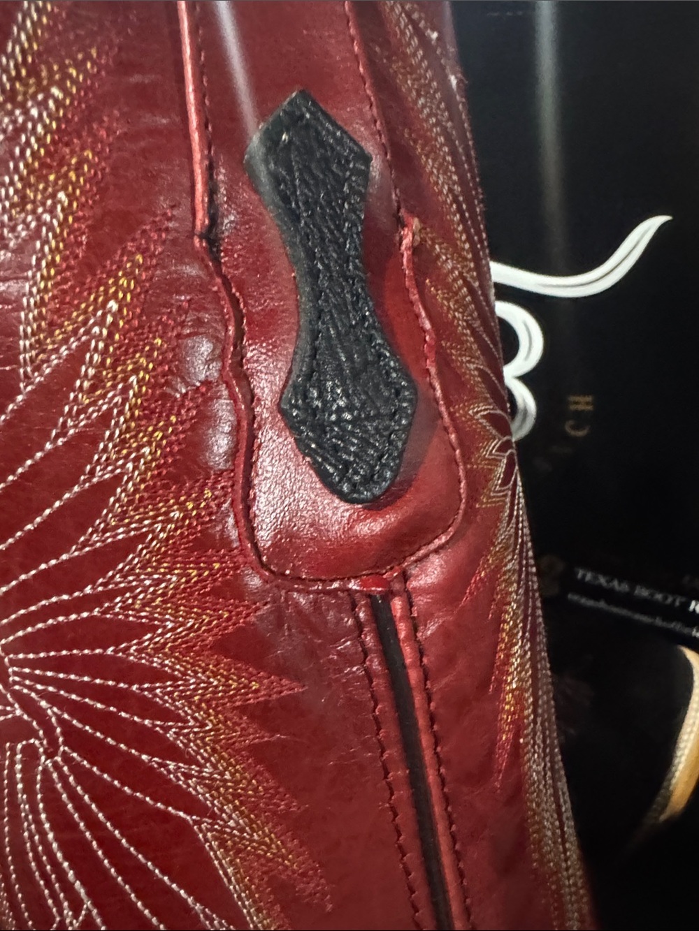 Black Rough-Out Boots - Square Toe - Picture 8 of 9
